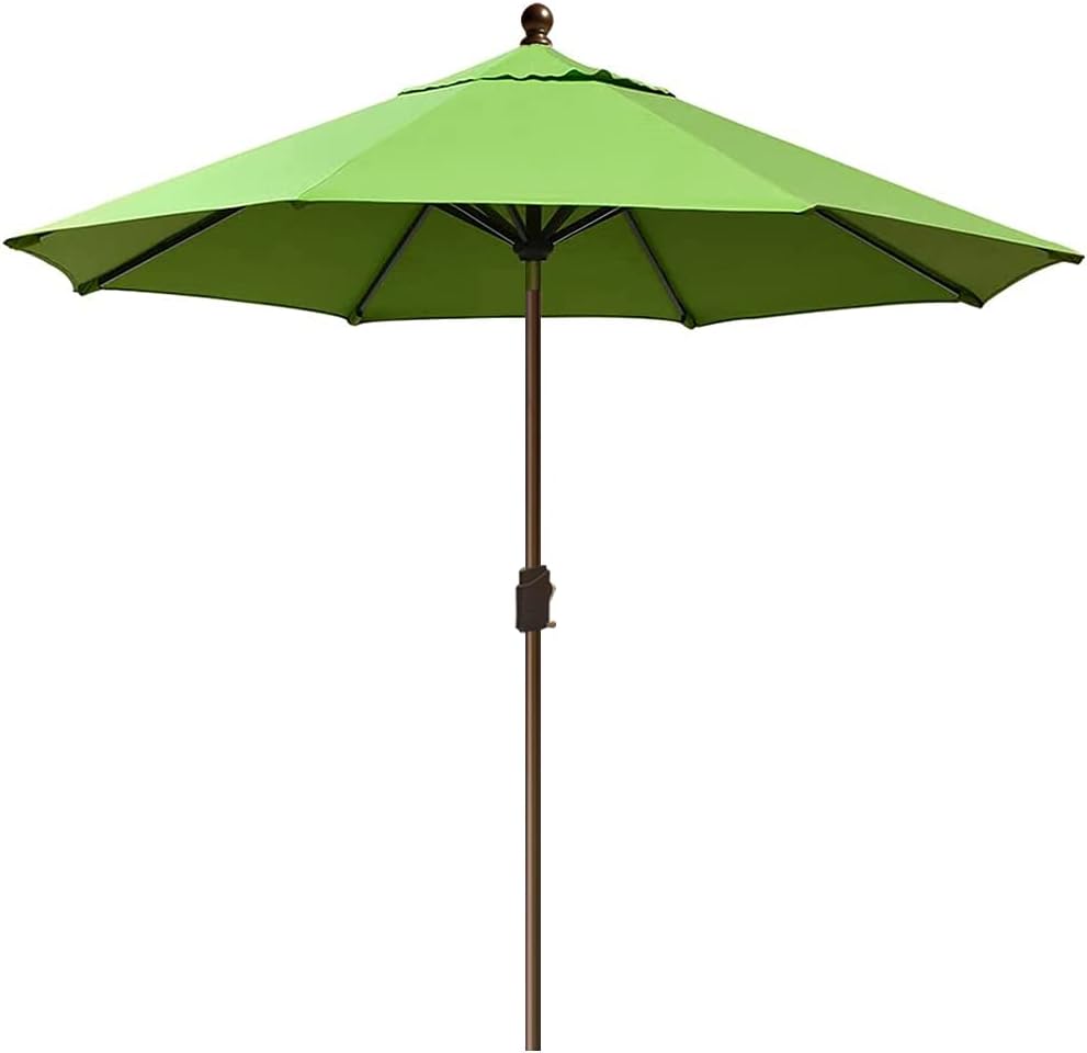 EliteShade USA 10-Year-Non-Fading 9Ft Market Umbrella Patio Umbrella Outdoor Table Umbrella with Ventilation, Heather Beige