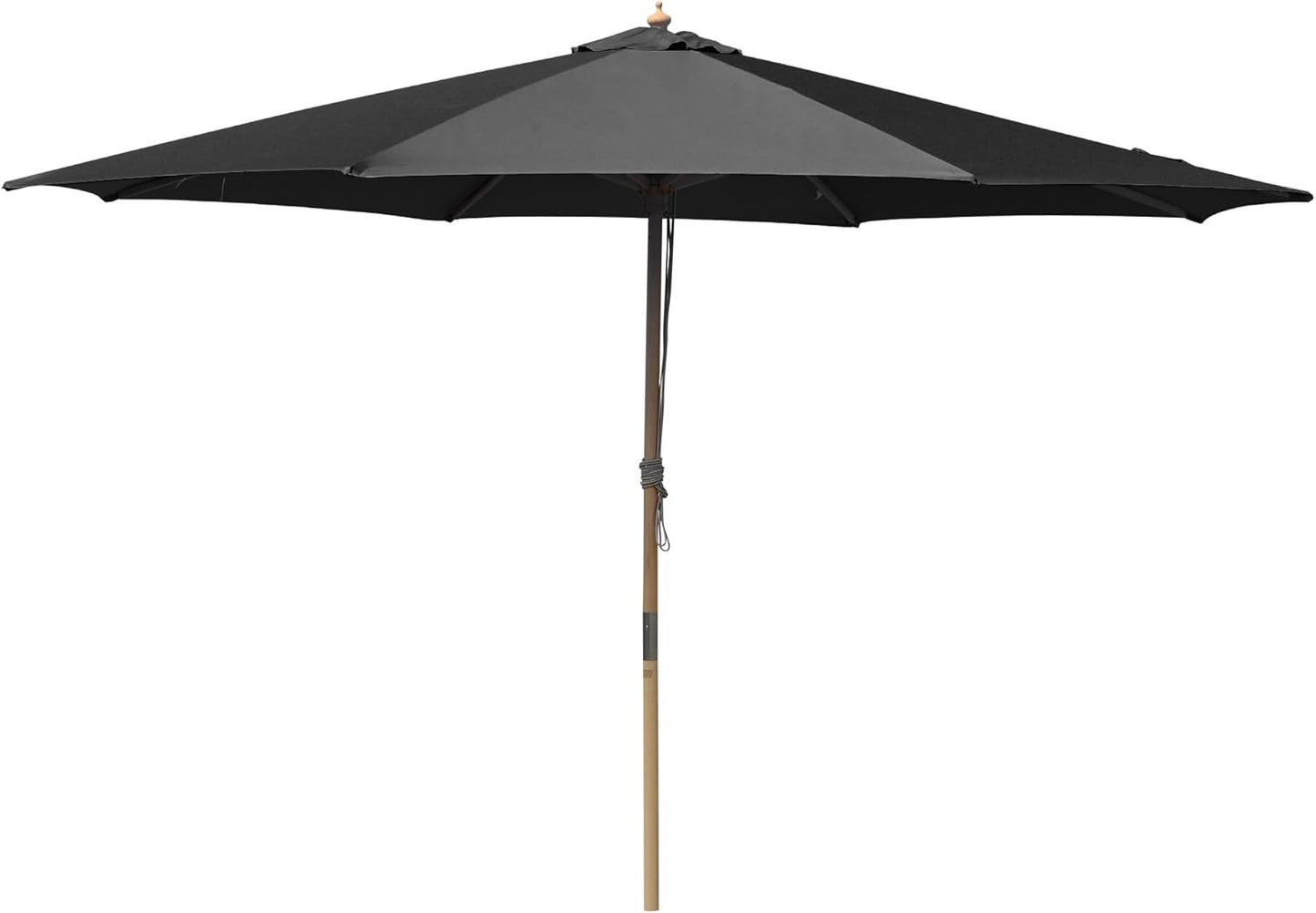 Yescom Solid Wooden Outdoor Patio Umbrella for Market Garden Yard Beach for Sand Deck Cafe Bistro Table Poolside Wedding Party Hotel Sunshade