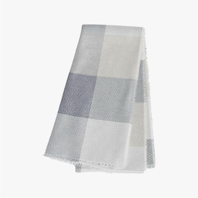 Outer Insect-Repellent Throw Blanket with Bug Shield Technology,Lightweight Outdoor Blanket for Backyard,Camping,Picnic and Beach,Stone Gray Buffalo Plaid,50" W x 60"