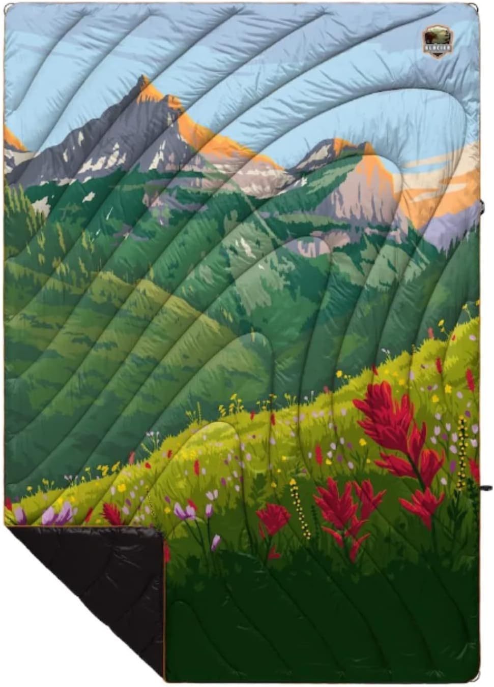 Rumpl Original Puffy Yosemite National Park Blanket for Camping and Outdoors, V2, Yosemite