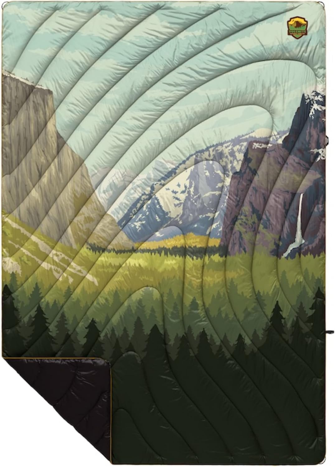 Rumpl Original Puffy Yosemite National Park Blanket for Camping and Outdoors, V2, Yosemite