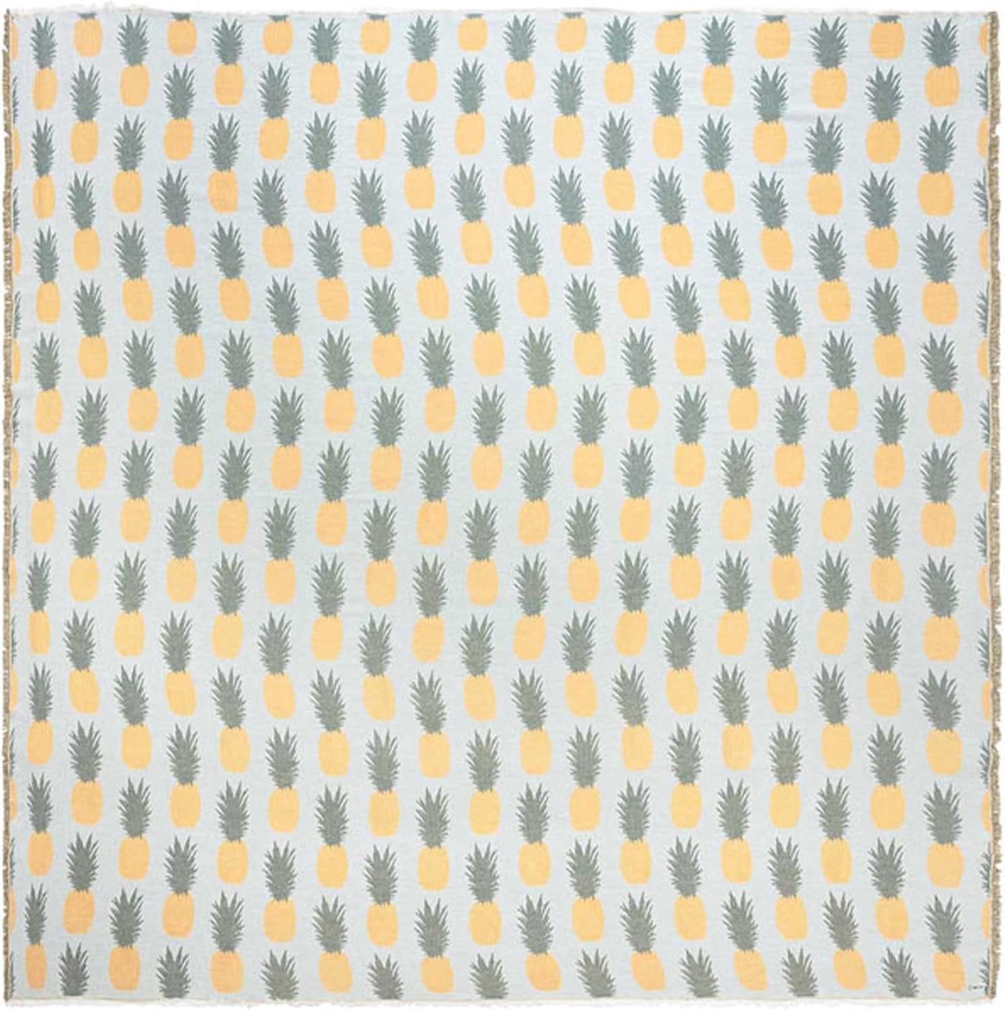 Sand Cloud Throw Blanket for Bed & Couch (Taupe) - 100% Turkish Organic Cotton & Jacquard Weave with Twisted Tassels - Heavy Weight, Soft & Cozy Beach & Throw Blankets - 57" x 76" - Caretta Turtle