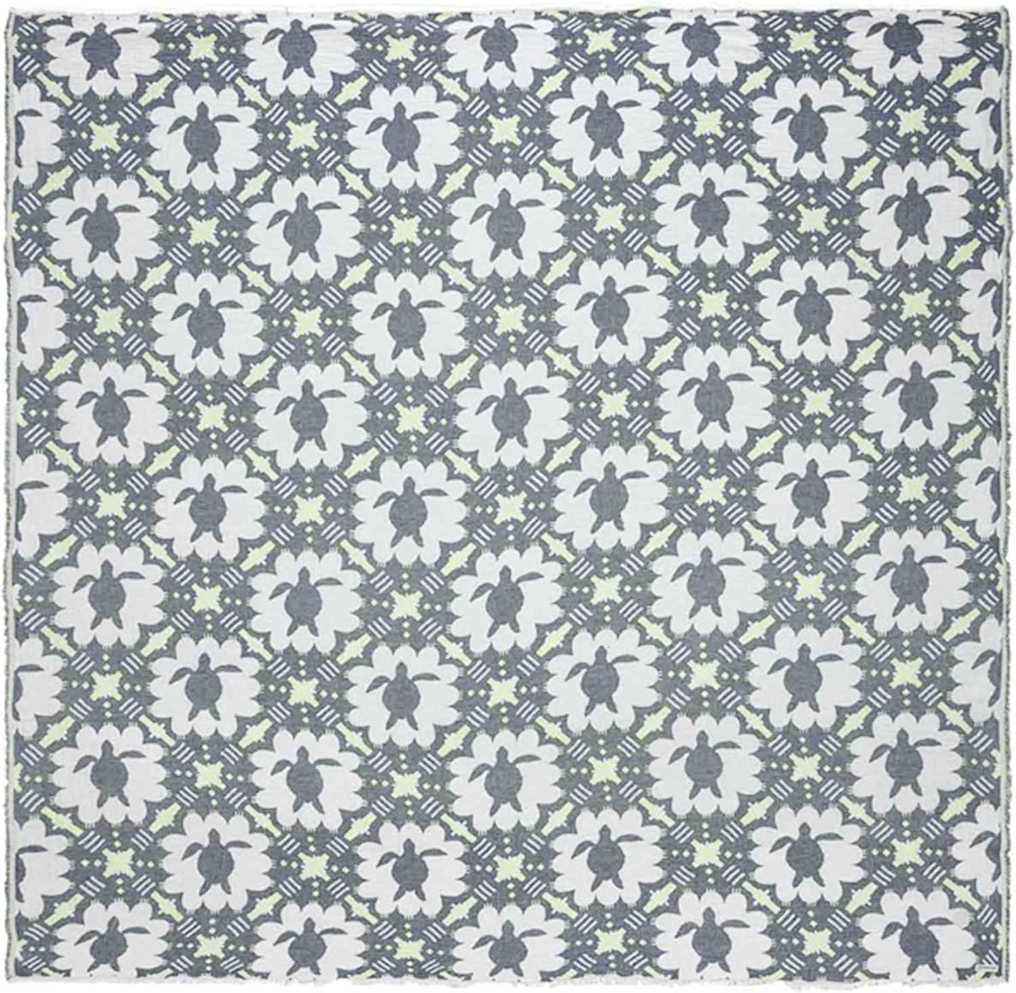 Sand Cloud Throw Blanket for Bed & Couch (Taupe) - 100% Turkish Organic Cotton & Jacquard Weave with Twisted Tassels - Heavy Weight, Soft & Cozy Beach & Throw Blankets - 57" x 76" - Caretta Turtle