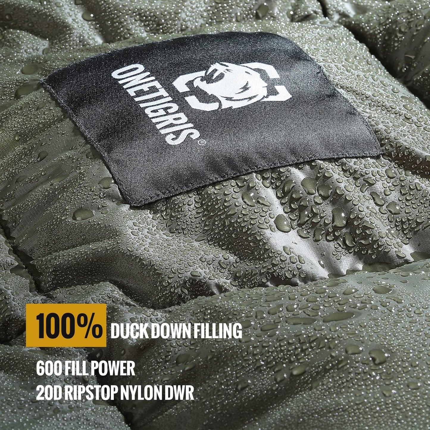 ONETIGRIS Down Camping Blanket 2 Person -Warm, Lightweight, Packable, Puffy Outdoor Travelling Blanket for Cold Weather Backpacking Hiking Stadium Gardening Beach Picnic Quilt