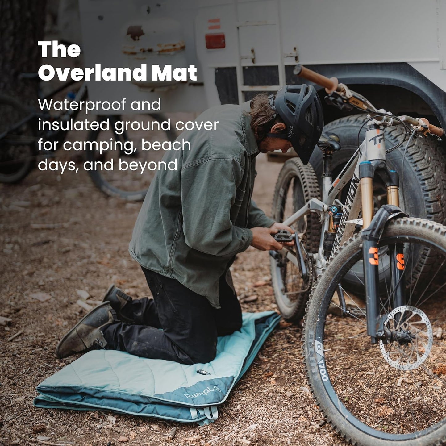 Rumpl Overland Mat – Waterproof, Padded Ground Cover and Blanket, Sedona
