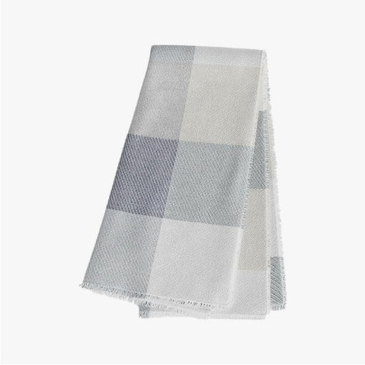 Outer Insect-Repellent Throw Blanket with Bug Shield Technology,Lightweight Outdoor Blanket for Backyard,Camping,Picnic and Beach,Stone Gray Buffalo Plaid,50" W x 60"