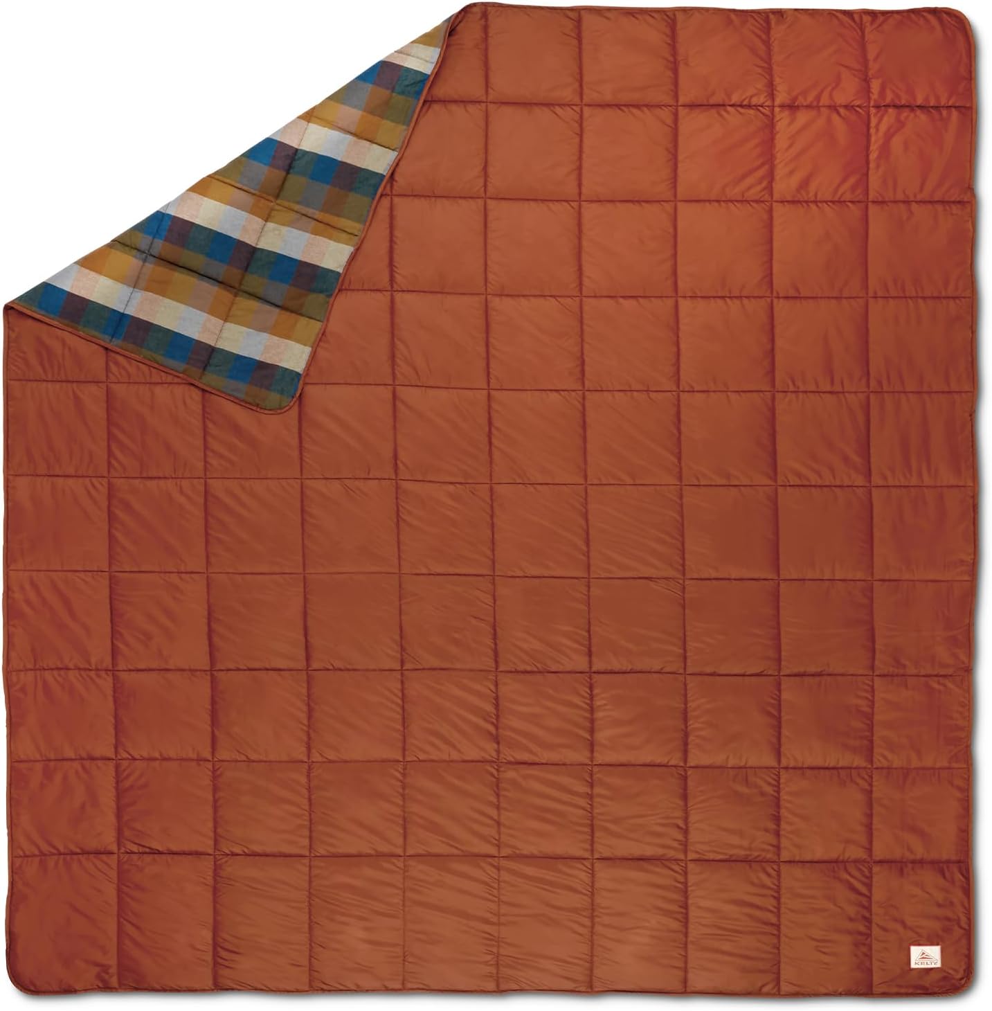 Kelty Wayback Biggie Blanket, Oversized Camping Blanket, Fits Queen Sized Bed, Organic Cotton Flannel, Machine Washable